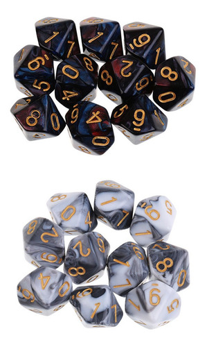 D10 Dados Dice De Diez Caras Números Para Dungeons And
