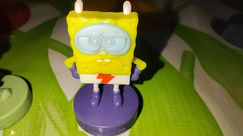 Figura Bob Esponja Vuala Carrerin Magma Krakatoa Con Detalle (Usado)