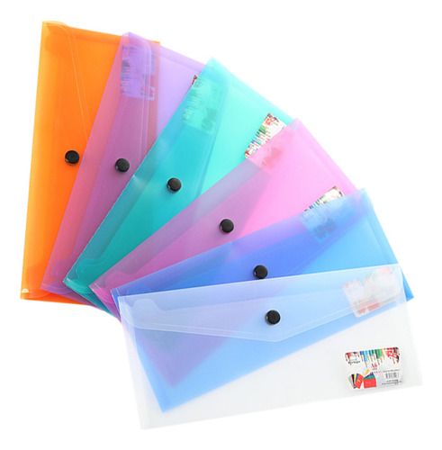 Carpeta De Plástico Para Documentos, 30 Unidades, Sobre Tran