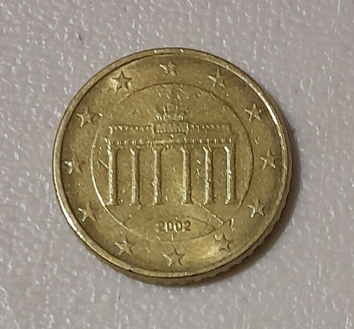 Moneda De 50 Centavos De Euro, Alemania, Buen Estado 