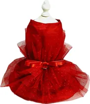 Comprar Vestido De Gala Para Mascota Perros Raza Rojo, Raza Grande.