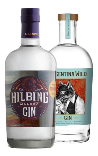 Gin Hilbing Malbec + Gin Argentina Wild ( Gins Argentinos ) 