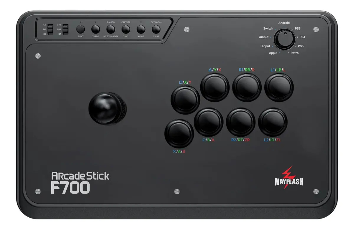 Comutador Bluetooth Mayflash F700 Arcade Stick Ps5 Ps4