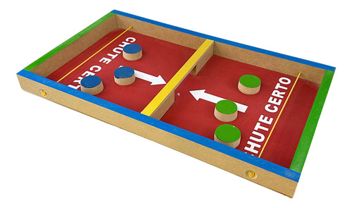 Estilingol Jogo Chute Certo Grande Brinquedo Educativo Mdf