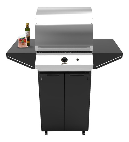Churrasqueira Cook Top Apartamento De Embutir Gás Glp Inox