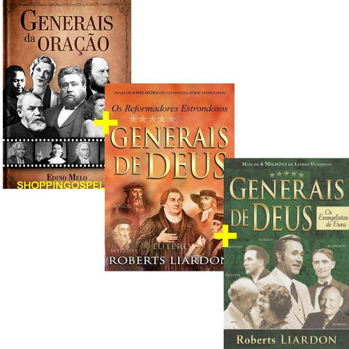 Kit 3 Livros Os Generais De Deus + Generais Da Oração