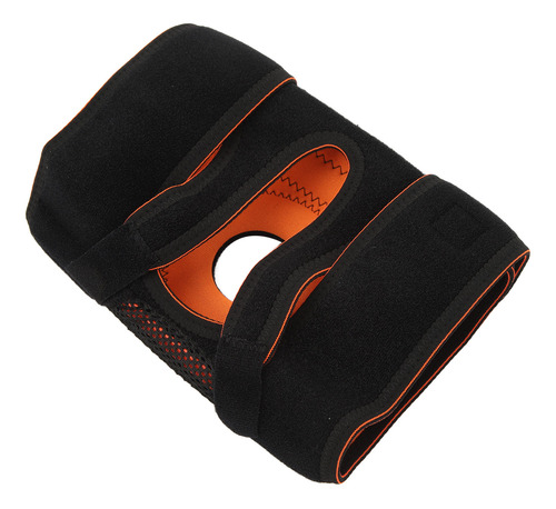 Rodillera Unisex Negra Deportiva Ajustable De Silicona