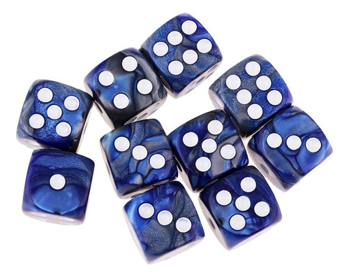 20 Piezas Resina Seis Lados Cuadrado Opaco D6 16mm Estándar