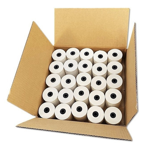 Imagen 6 de 9 de 25 Rollos Papel Rollo Termico 80x70 Mm Ticket Recibos C/ Iva