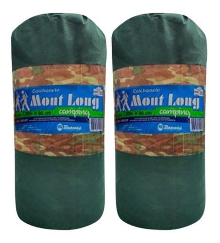 Kit 2 Colchonete Camping Solt Resistente Dobrável Mont Long