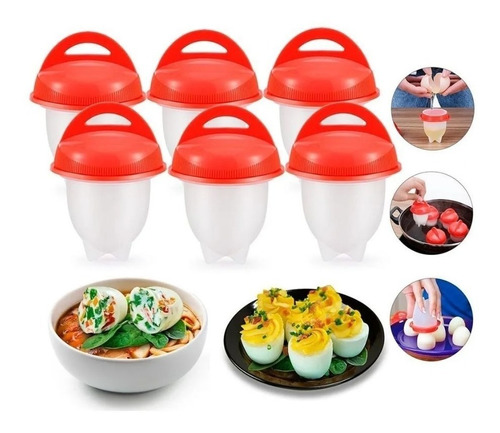 Hervidor Huevos Silicona Egg Boil 6 Unidades Sin Bpa