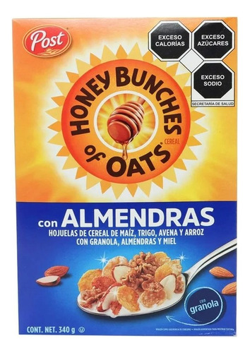 3 Pza Cereal Post Honey Bunches Of Oats De Almendras Con 340