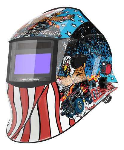 Casco De Soldadura Arccaptain Hsh-s800 Fly Eagle Con Pantall