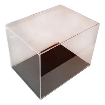 Comprar Exhibidor Vitrina De Acrilico Base Negra 25x25x25 Cm