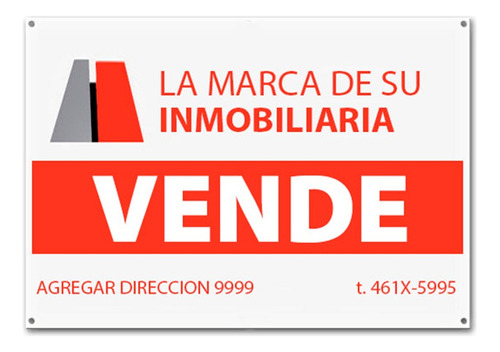 Carteles En Lona 70x45cm Con Ojales - Pack X5