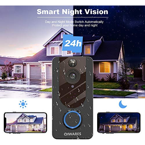 1080p Smart Video Timbre Camara Wi Fi Seguridad Deteccion 2