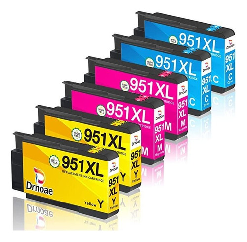 Cartuchos De Tinta 951xl Para Impresoras Hp, Compatibles Co.