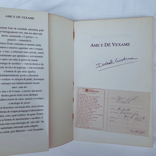 Livro Ame E Dê Vexame - Roberto Freire (Usado)