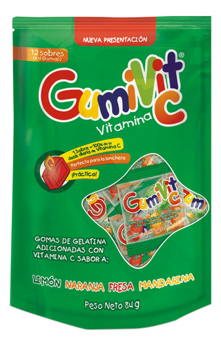 Gumivit Vitamina C En Gomas  X 12 Sobres