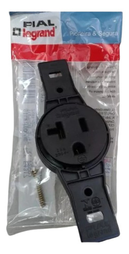 Tomada Antiga Silentoque 20 A 2p+t 54317 Pial Cor Preto