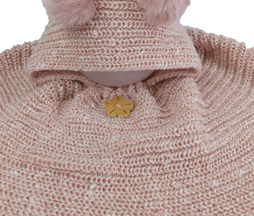 Capa Abrigo Con Gorro De Niña Modelo Caperucita Ch