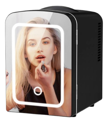 Frigobar Con Espejo Y Luz Led Para Skincare Xtm P