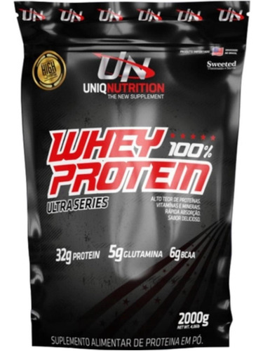 Whey Protein 100% 2kg - Uniq Nutrition - Ganhe Músculos