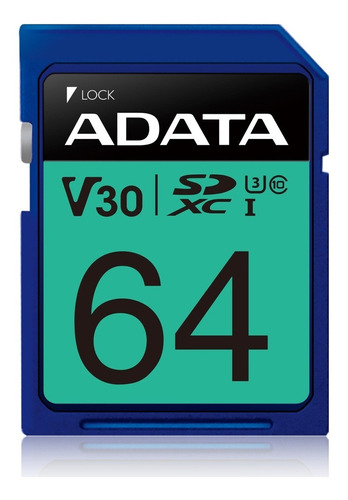 Tarjeta de memoria Adata ASDX64GUI3V30S-R  Premier Pro 64GB
