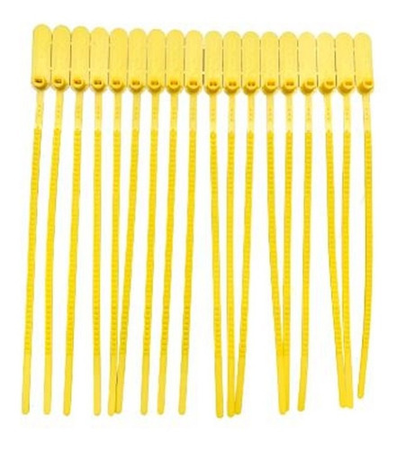 1000 Lacre Para Malote Numerado 23cm Amarelo