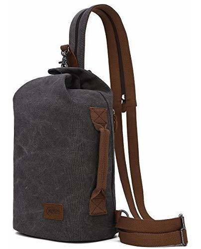 Morral Casual - Canvas Sling Bag - Small Crossbody Backpack 