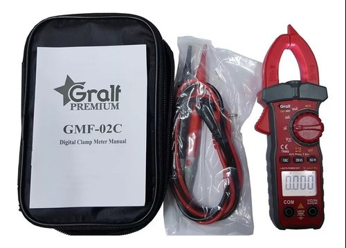 Imagen 2 de 2 de Pinza amperimétrica digital Gralf GAF-02A 100A