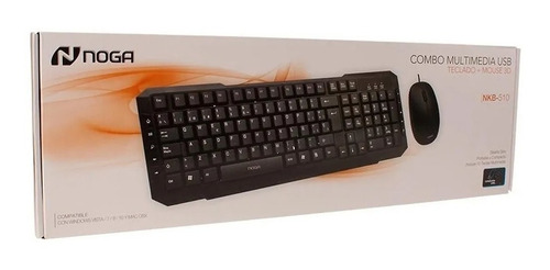 Combo Teclado Y Mouse Noga Nkb-510 Usb Pc Multimedia Kit