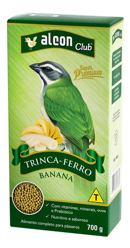 Ração Extrusada Alcon Club Trinca Ferro Sabor Banana 700g