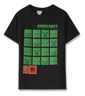 Playera Manga Corta Minecraft C&a De Niño