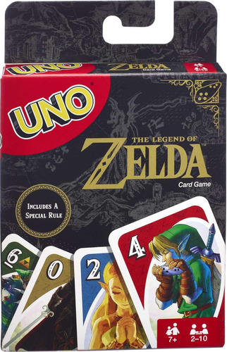 Mattel Games Uno The Legend Of Zelda Juego De Cartas Para Un