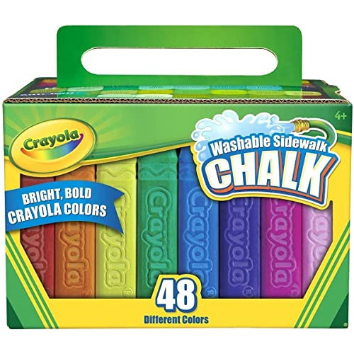 Tiza Para Acera Lavable De Crayola, 48 Unidades, De Crayola 