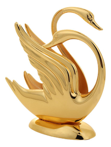 Estatuilla Golden Swan, Soporte Para Servilletas De Metal,