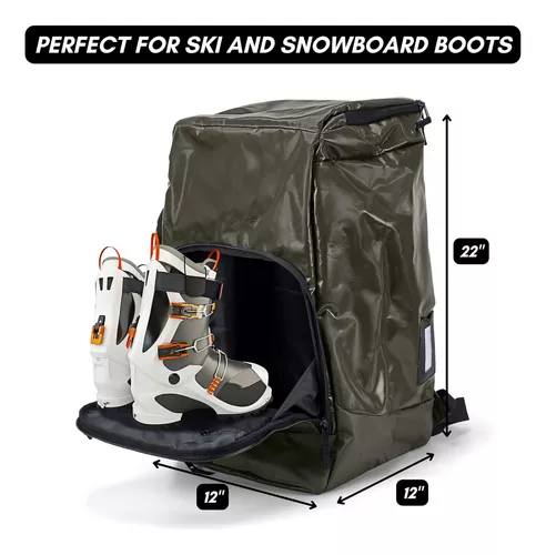 Mochila para botas de esquí Zipline World Cup - Equipaje impermeable para  esquí y snowboard