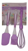 Comprar Set D Repostería Espátula + Pincel + Batidor Silicona Cocina
