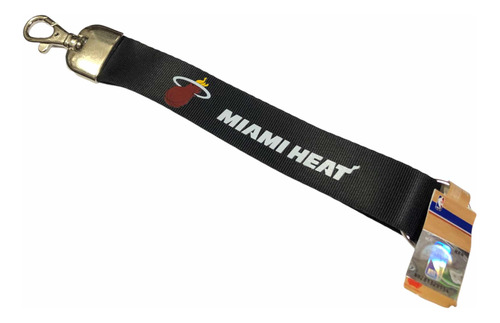 Llavero Lanyard Souvenir Nba Miami Heat Gancho Mosquetón