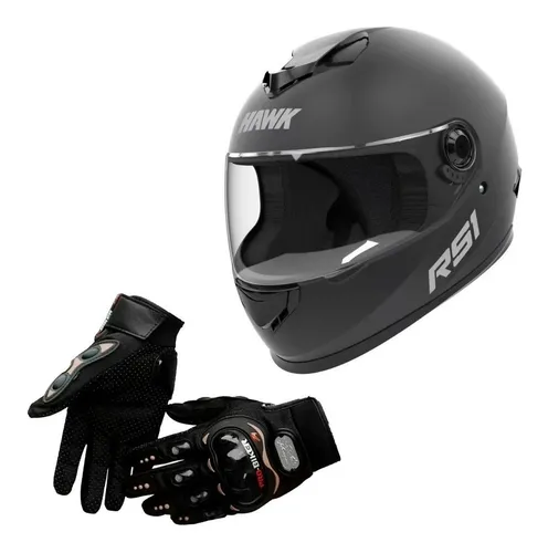 Casco y guantes moto sale
