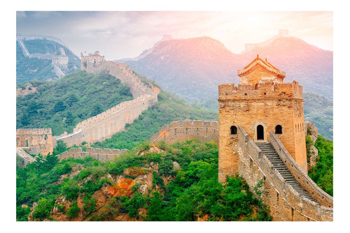 Vinilo 80x120cm Murala China Gran Monumento Oriente