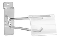 Comprar Pack 100 Ganchos Doble A Panel Ranurado Portaprecio 30cm Vnz