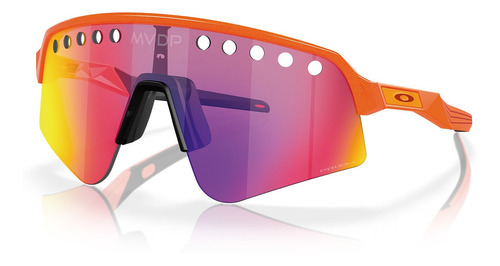 Gafas de sol Oakley Sutro Lite Sweep Mathieu Van Der Poel, color naranja, lente, color Prizm Road