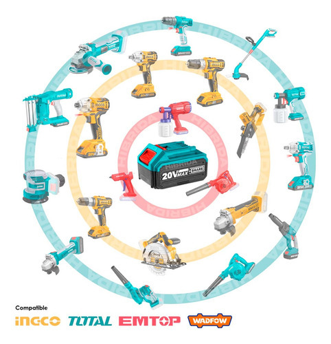 Martelo rotativo sem fio total de, industrial - motor sem escova, sem carbono - 2 J, suporte Sds Plus - com 2 baterias de íon de lítio de 4,0 ah, carregador e estojo - Trhli202287