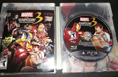 Marvel Vs Capcom 3 Steelbook Ps3 + Guia