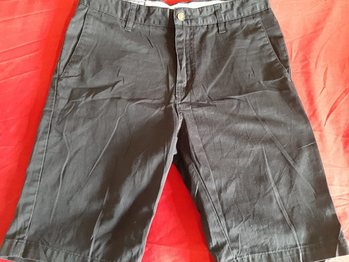 Short Bermuda Volcom De Caballero Talla 30 Color Ngro