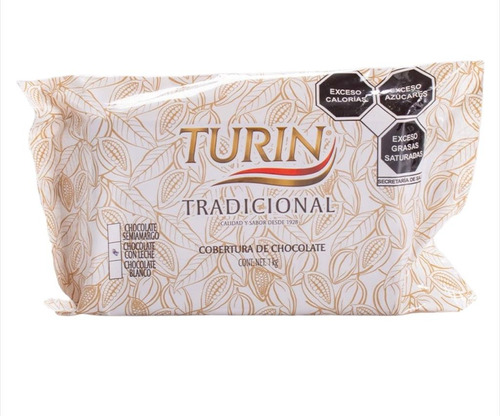 Turin Marqueta Tradicional 6 Kg De Cobertura Leche