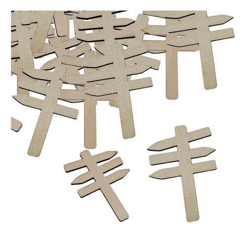 Pack De 50 Mini Letreros, Letreros De Madera, Conjunto E