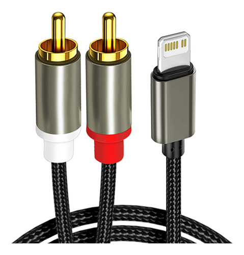 Cable Rca Compatible Con iPhone, Cable De Audio Auxiliar Ios